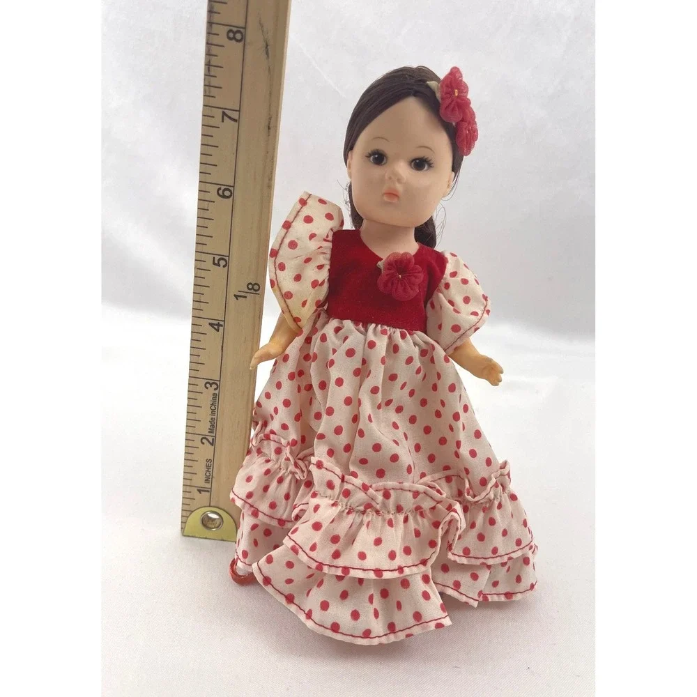 Vogue Dolls Spanish Girl Doll Red Polka Dot Dress Vintage‎ Collectible
